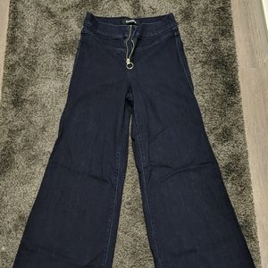 Express Wide Leg Zipper Fly Jeans
